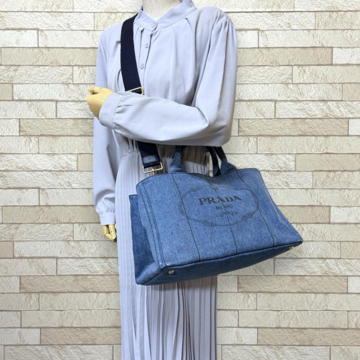 PRADA ブラック ハンドバッグ キャンバス 【公式通販】 美品 PRADA
