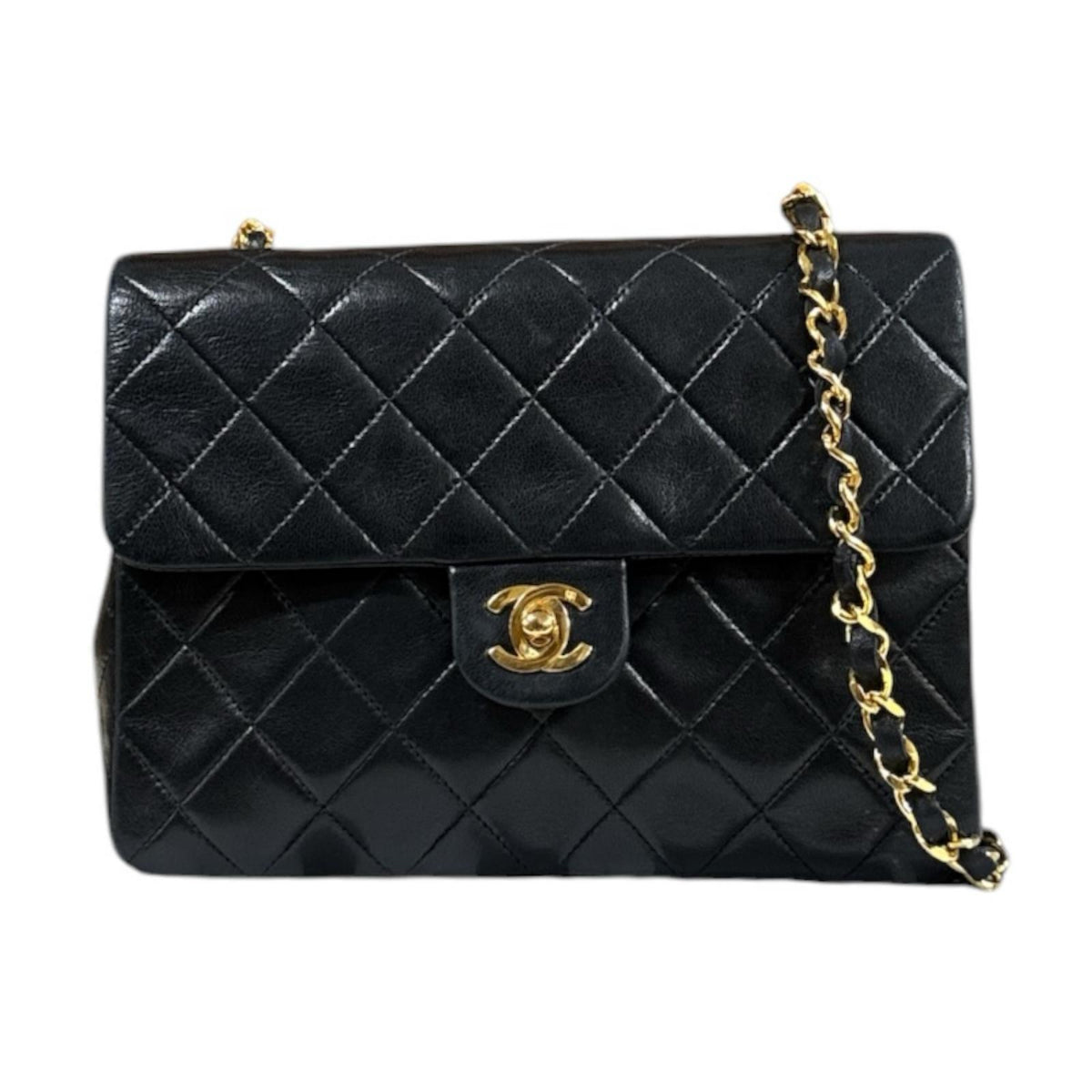 l*s様 中古CHANEL シャネル マトラッセ ミニ財布 ラムスキン ブラック CHANEL シャネル シングルフラップ ミニマトラッセ ショルダーバッグ