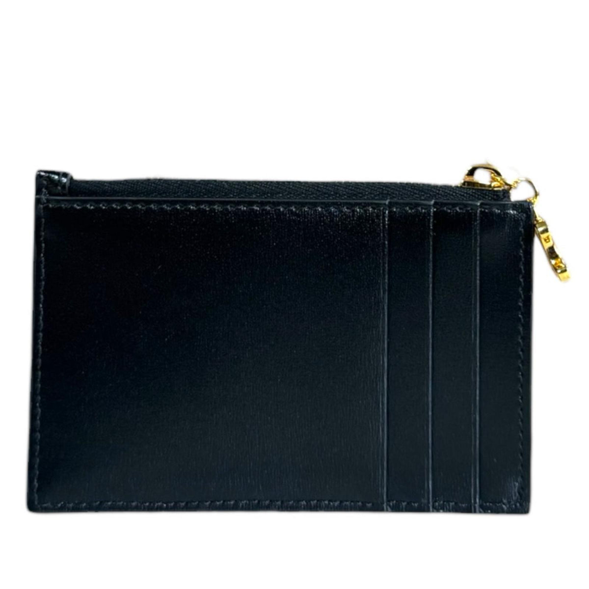 CELINE Zipped Card Folder Card Case Leather Ladies Used – 【公式