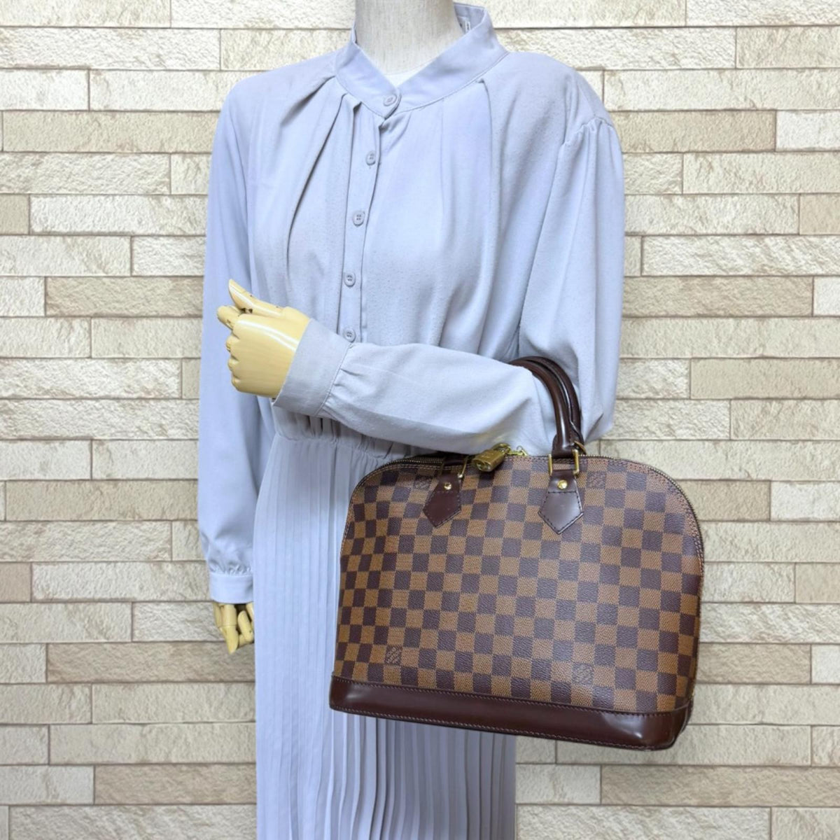 LOUIS VUITTON ルイヴィトン アルマ ダミエ ハンドバッグ ダミエ