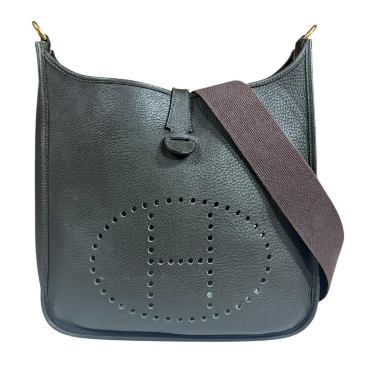 超美品　エルメス　HERMES エヴリン　GM ショルダーバック HERMES エルメス エヴリンI GM ショルダーバッグ トゴ グレー