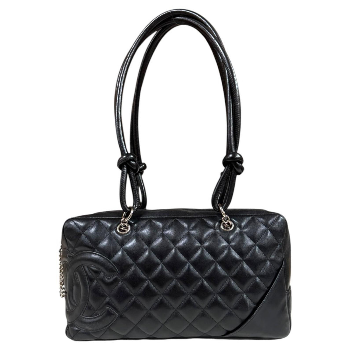 シャネル CHANEL カンボン ボーリングバッグ ショルダーバッグ CHANEL シャネル ボーリングバッグ カンボン ショルダーバッグ レザー