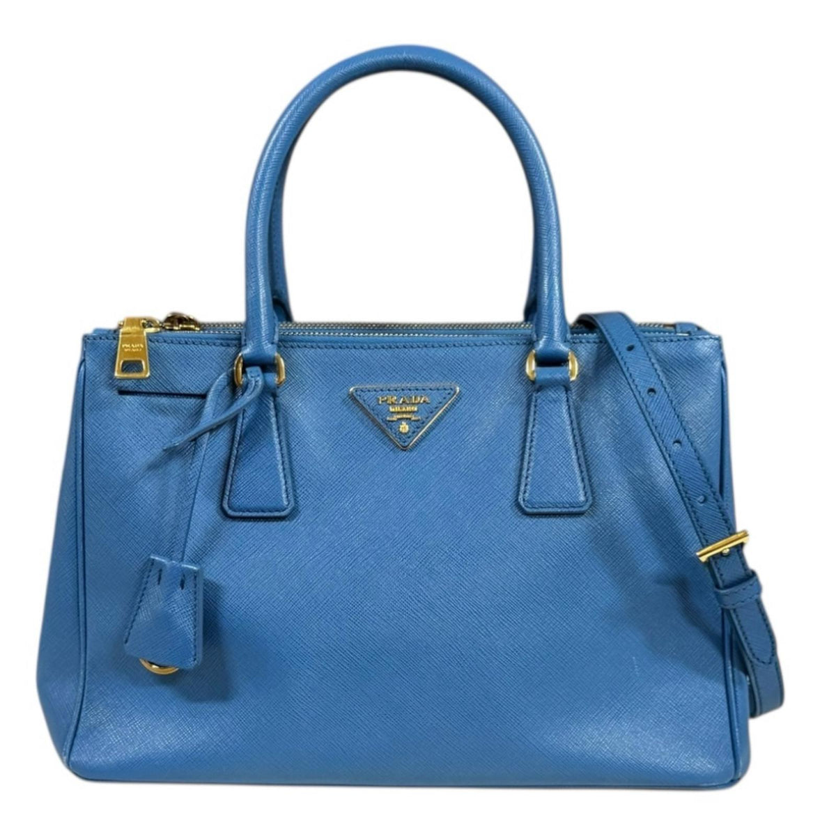 PRADA ヨーヨー 2個セット 青 金　プラダ　レア PRADA プラダ ガレリア サフィアーノ ショルダーバッグ レザー ブルー