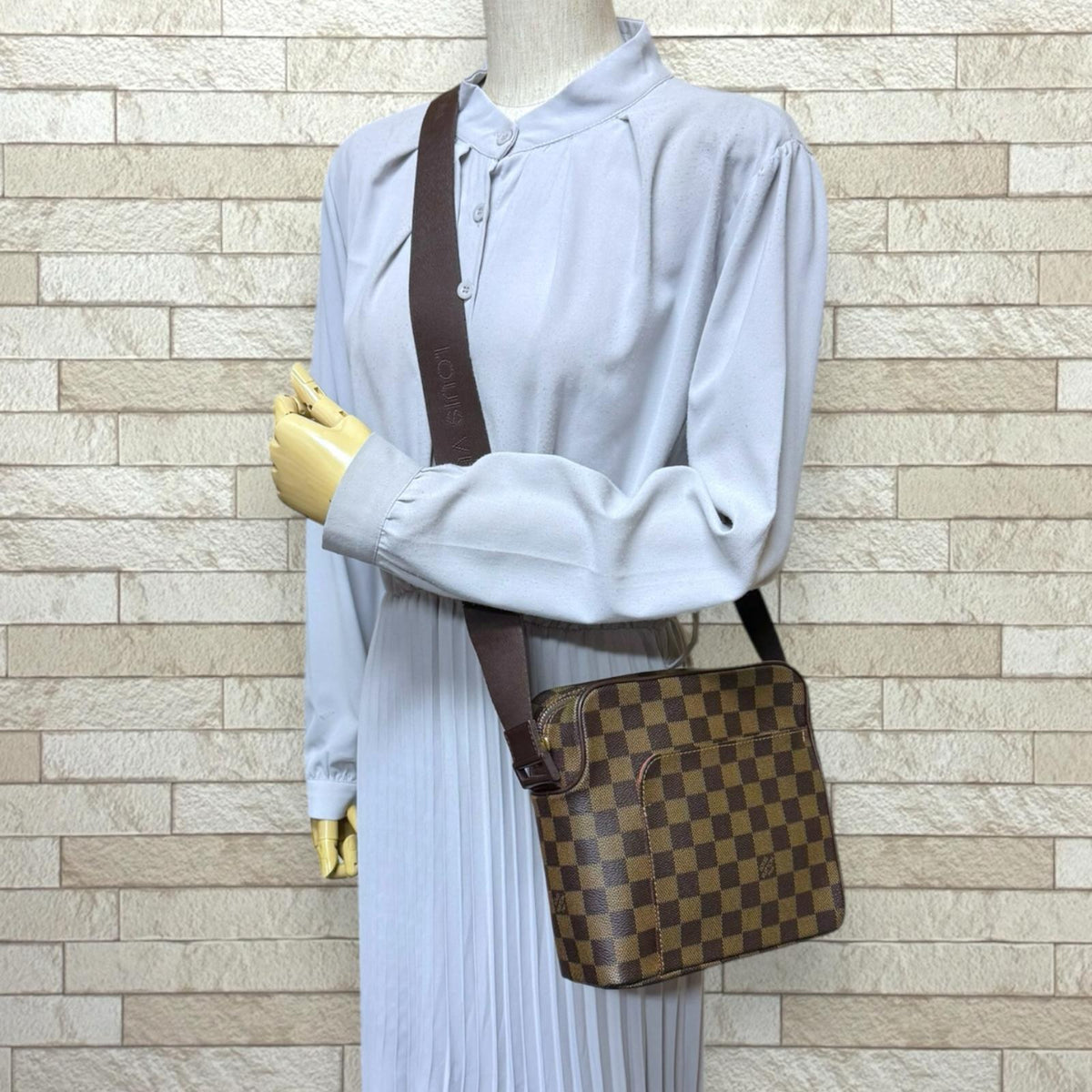 LOUIS VUITTON ルイヴィトン オラフPM ダミエ ショルダーバッグ ダミエ