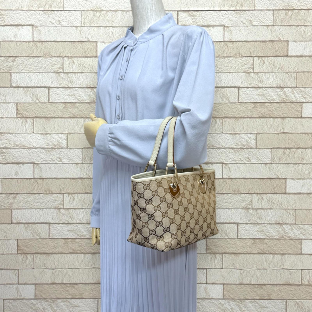 GUCCI グッチ ミニトートバッグ GGキャンパス トートバッグ GG 