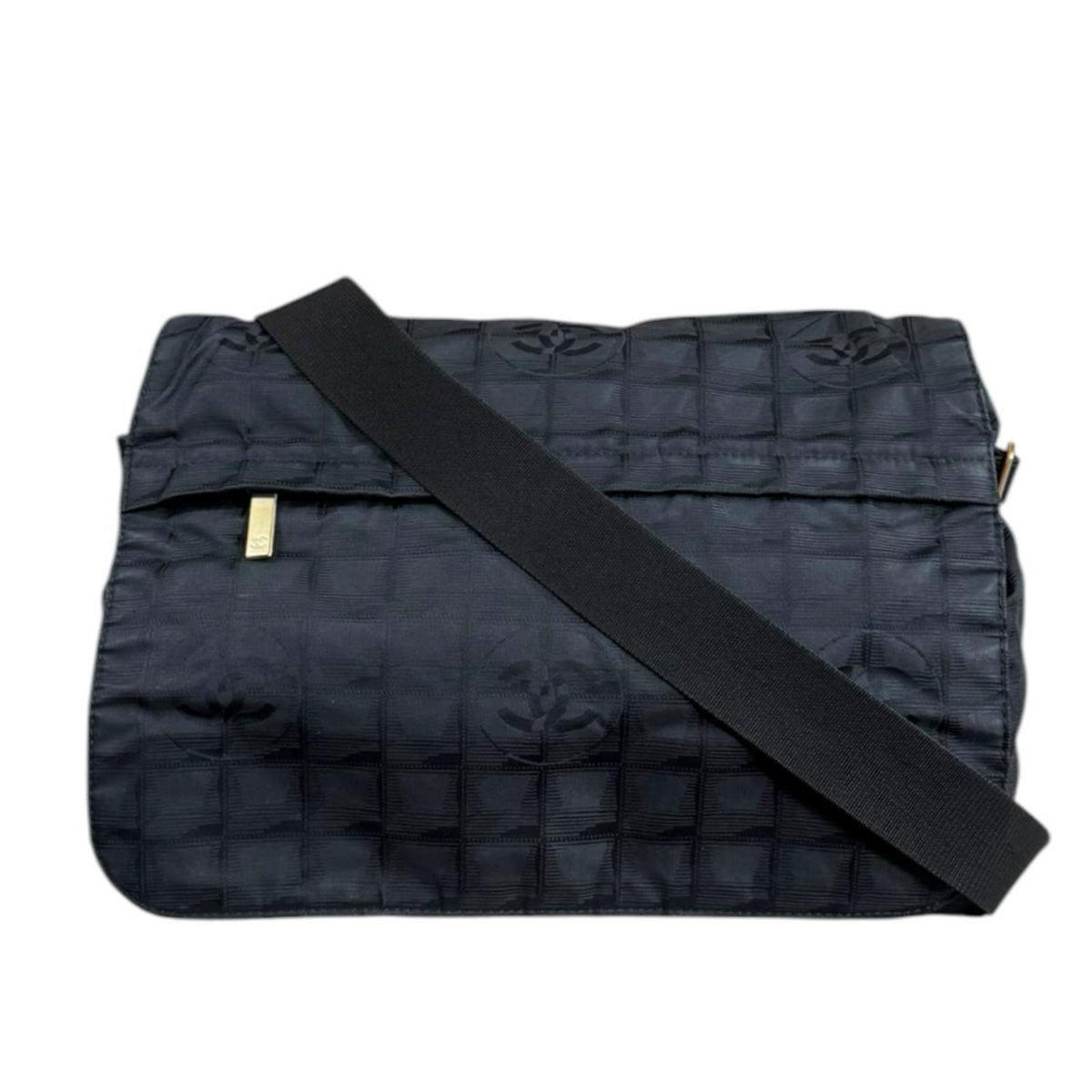CHANEL シャネル ニュートラベル ショルダーバッグ ナイロンジャガード