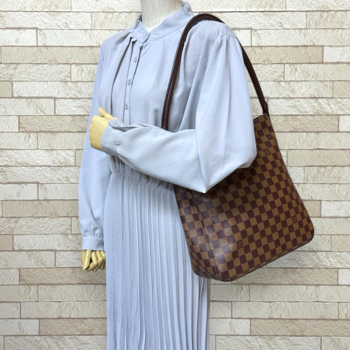 LOUIS VUITTON ルイヴィトン ルーピングGM ダミエ ショルダーバッグ