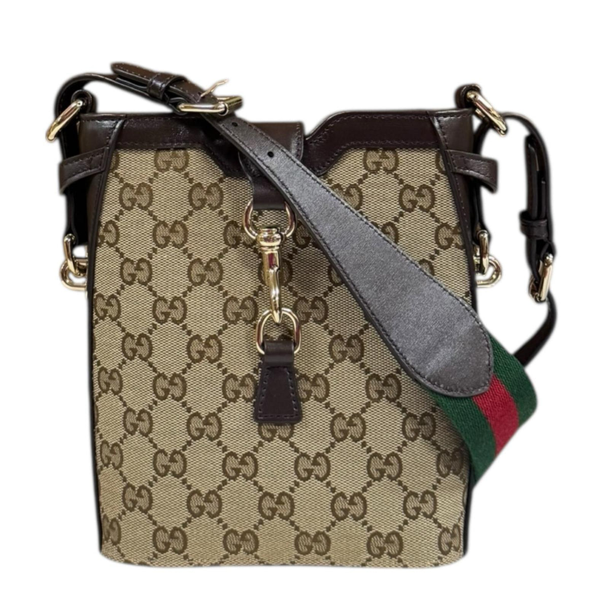 GUCCI グッチ ミニバケットバッグ ショルダーバッグ GGキャンバス