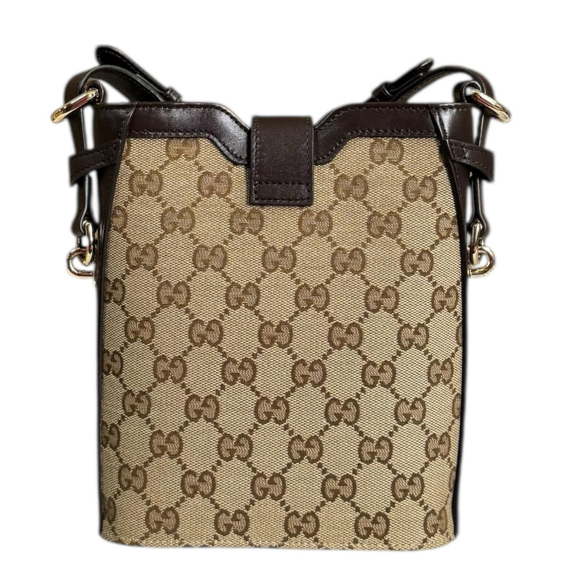 GUCCI グッチ ミニバケットバッグ ショルダーバッグ GGキャンバス 