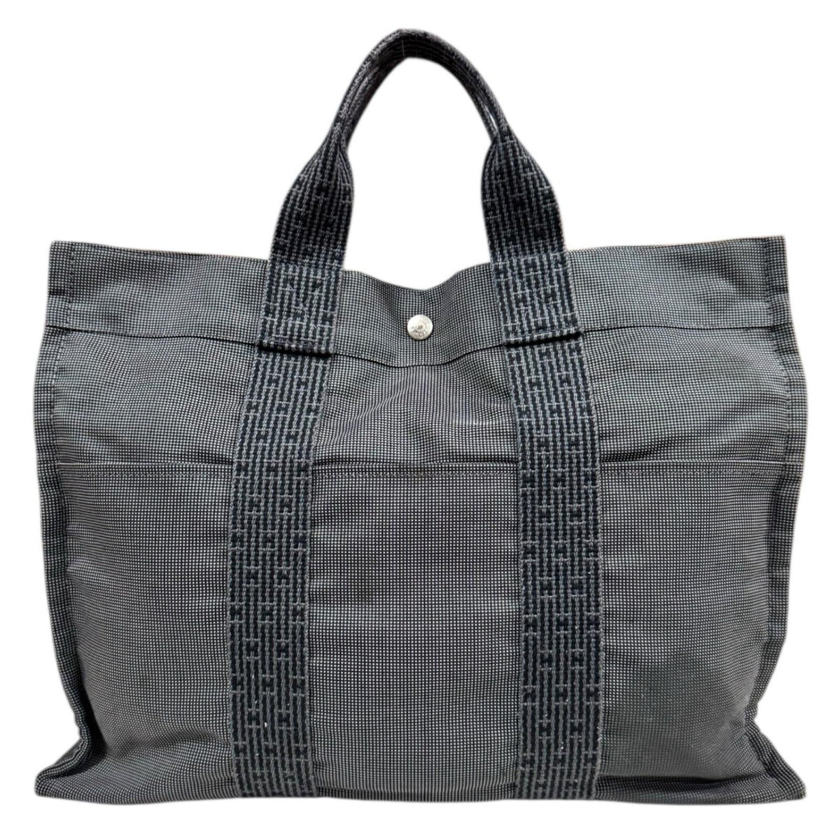 エルメス エールライントート トートバッグ キャンバス 【中古】 HERMES HERMES エルメス トートMM エールライン トートバッグ キャンバス