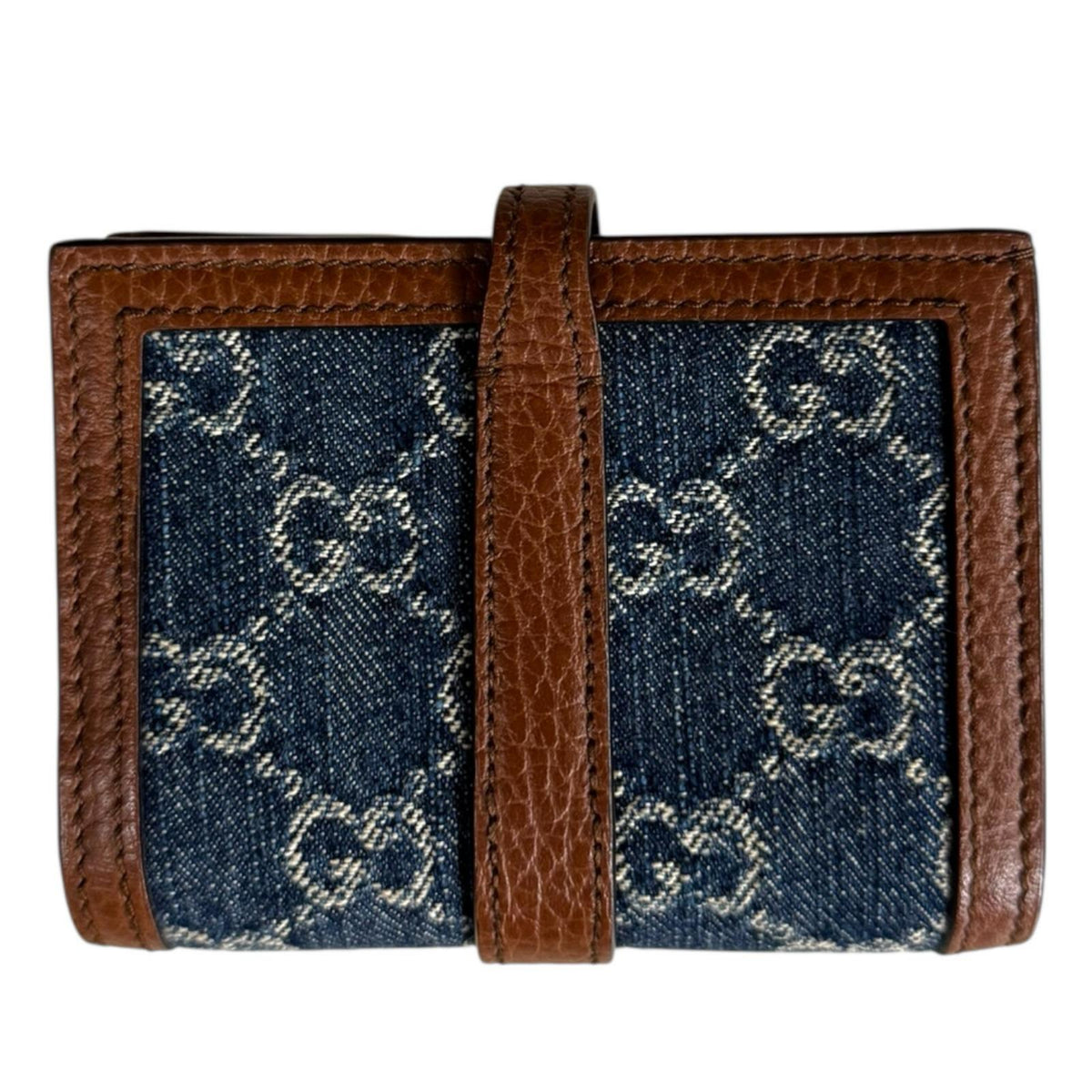GUCCI グッチ GGデニム ジャッキー1961 二つ折り財布 デニム