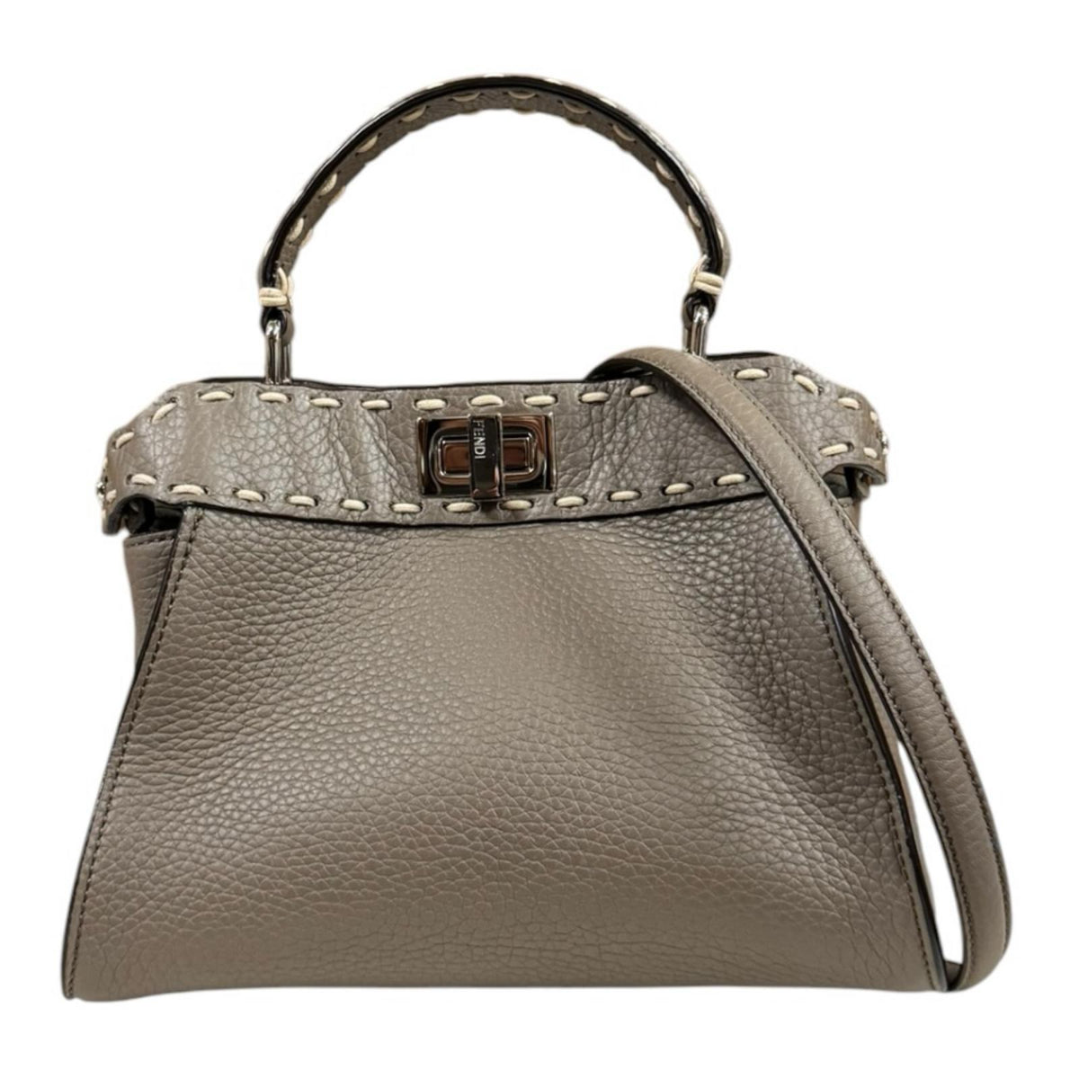 FENDI フェンディ ピーカブーミニ セレリア ショルダーバッグ レザー