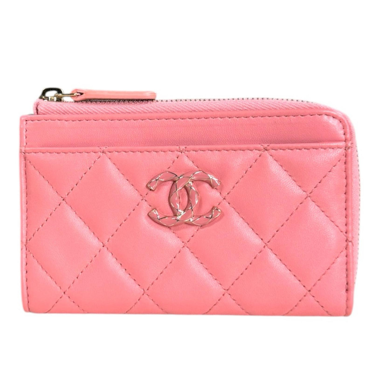 CHANEL シャネル マトラッセ ココマーク コインケース ラムスキン