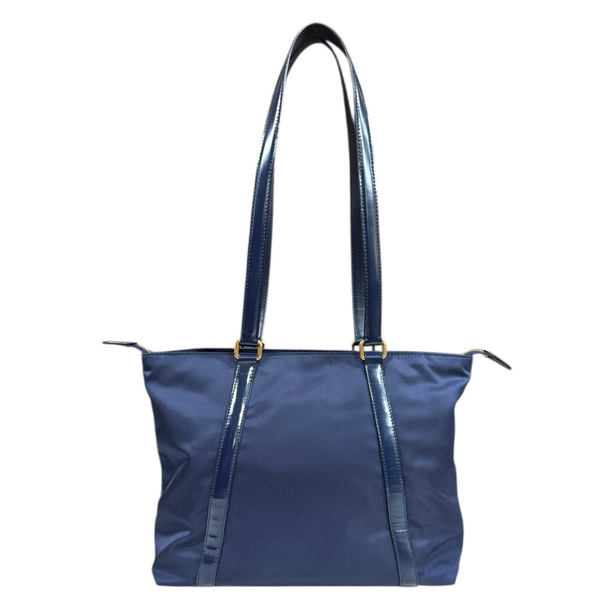 PRADA プラダ トートバッグ ナイロン ネイビー レディース 中古