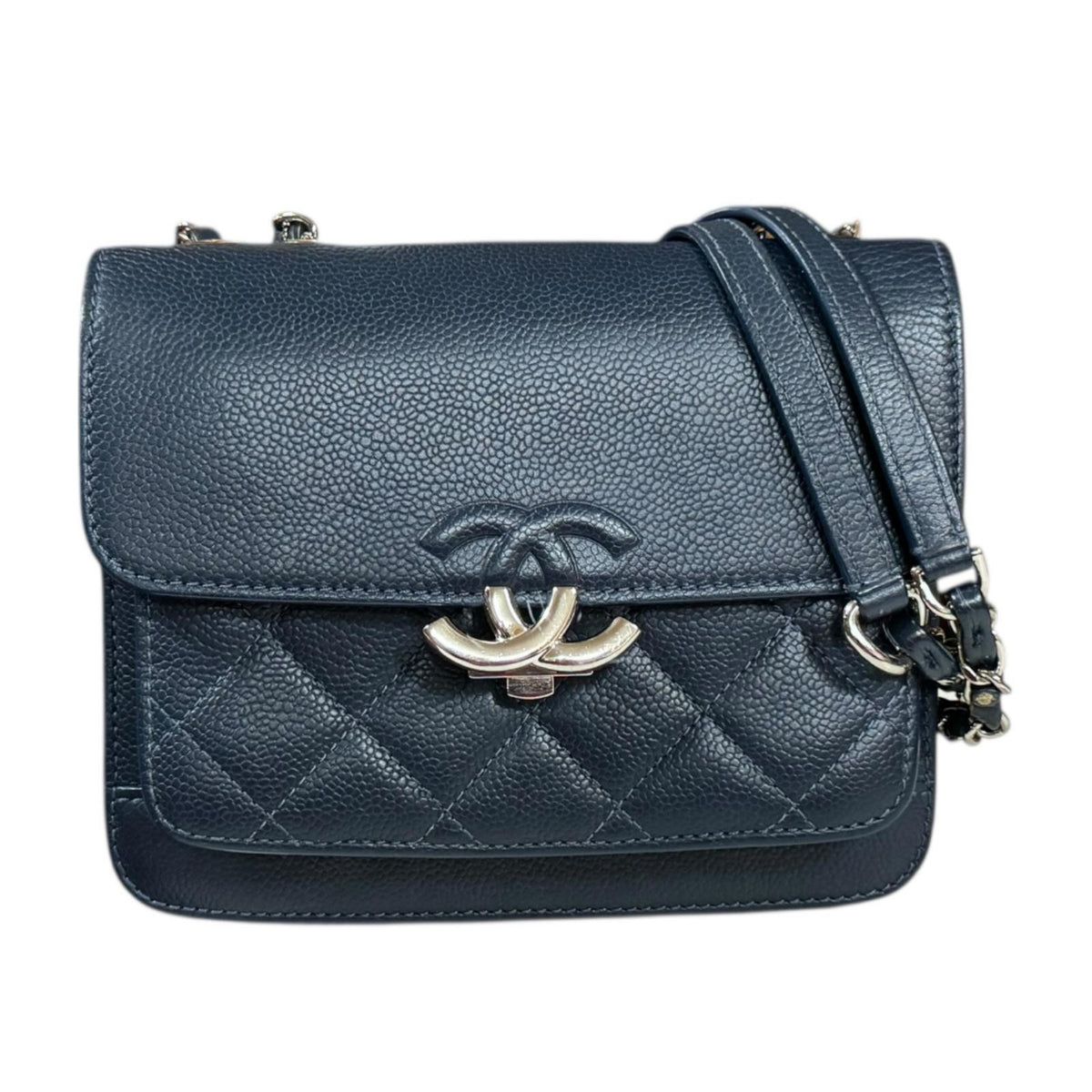 CHANEL シャネル ハーフココ ショルダーバッグ キャビアスキン