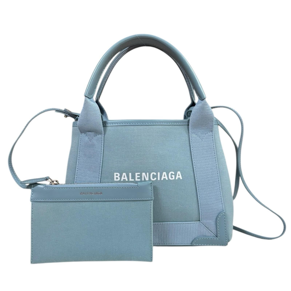 現行モデル 美品 バレンシアガ ネイビー カバ カバス XS ショルダーバッグ BALENCIAGA バレンシアガ バッグ ショルダー トート ネイビーカバス XS