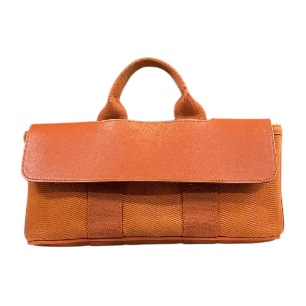 HERMES エルメス ヴァルパライソロングPM ハンドバッグ トワル