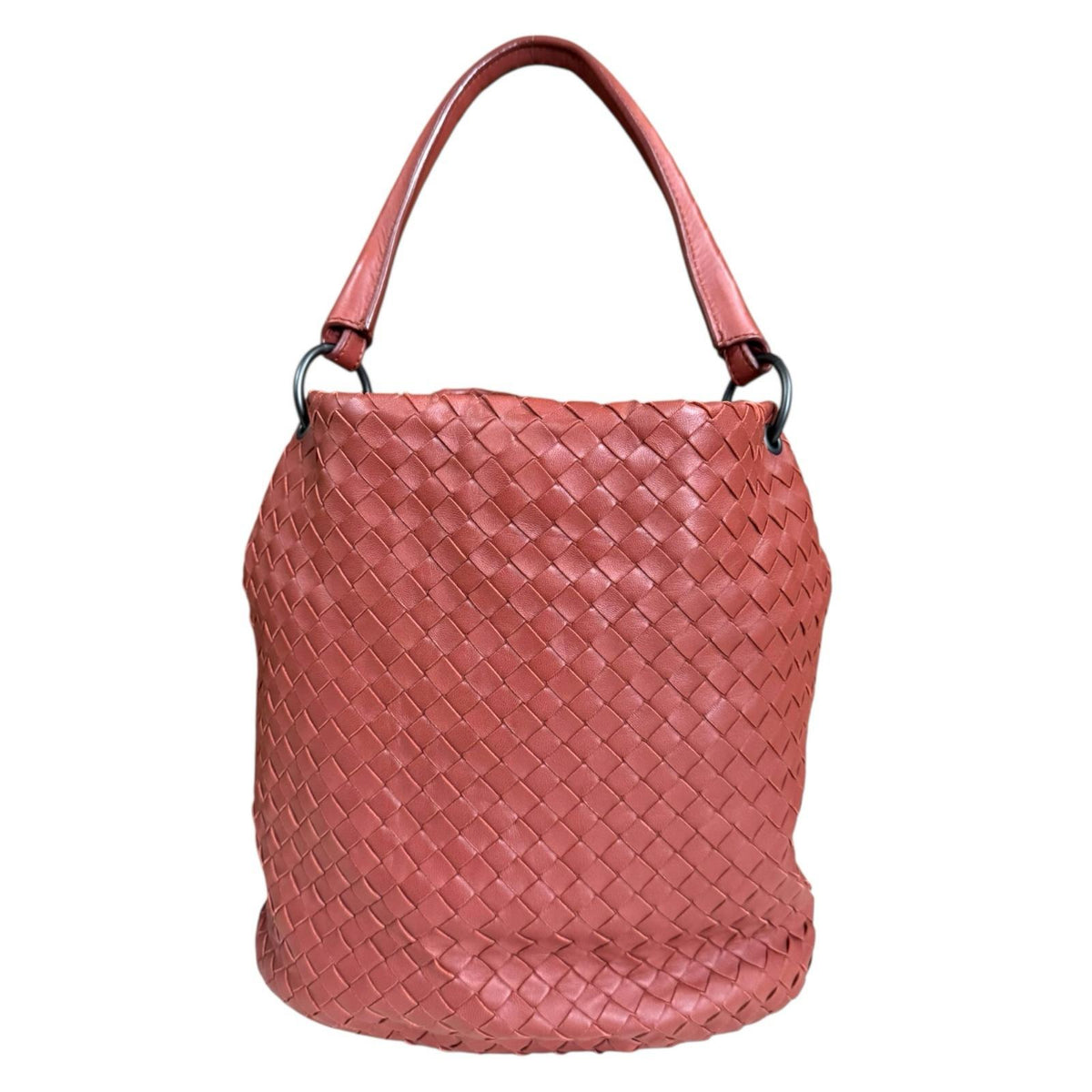 ボッテガヴェネタ イントレチャート  ショルダーバッグ ブラウン キャンバス レディース BOTTEGAVENETA 【中古】 BOTTEGAVENETA ボッテガヴェネタ イントレチャート ショルダーバッグ