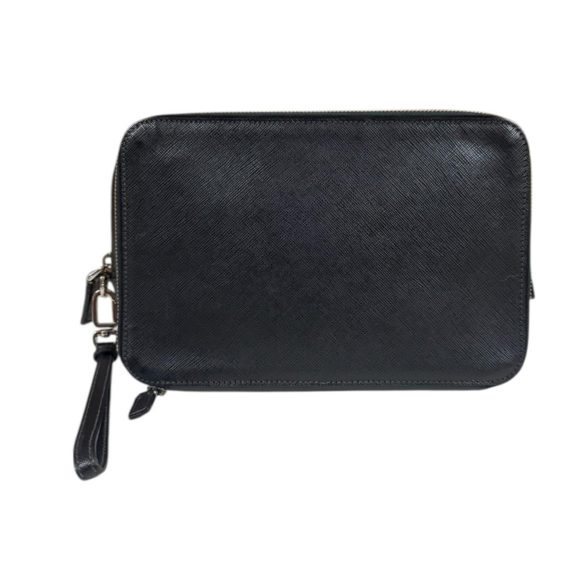 PRADA プラダ セカンドバッグ レザー ブラック メンズ 中古 – 【公式