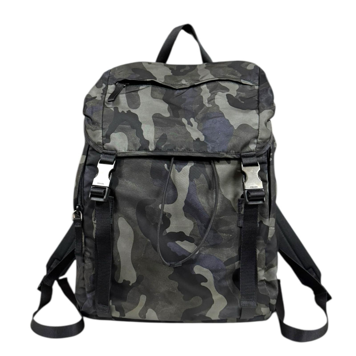 プラダ カモフラージュ リュック・デイパック ナイロン 2VZ062 メンズ PRADA  中古 PRADA プラダ カモフラージュ リュック・デイパック ナイロン メンズ