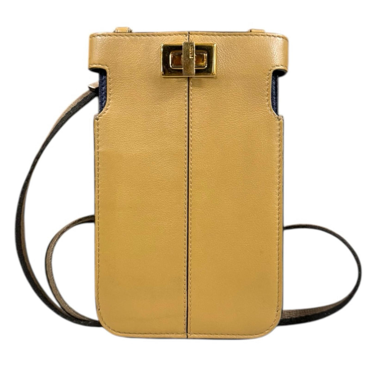 フェンディ / FENDI　ピーカフォン / スマホ ホルダー　8M0442　レザー　ブラック 【中古】 FENDI - フェンディ / FENDI ピーカフォン / スマホ ホルダー 8M0442