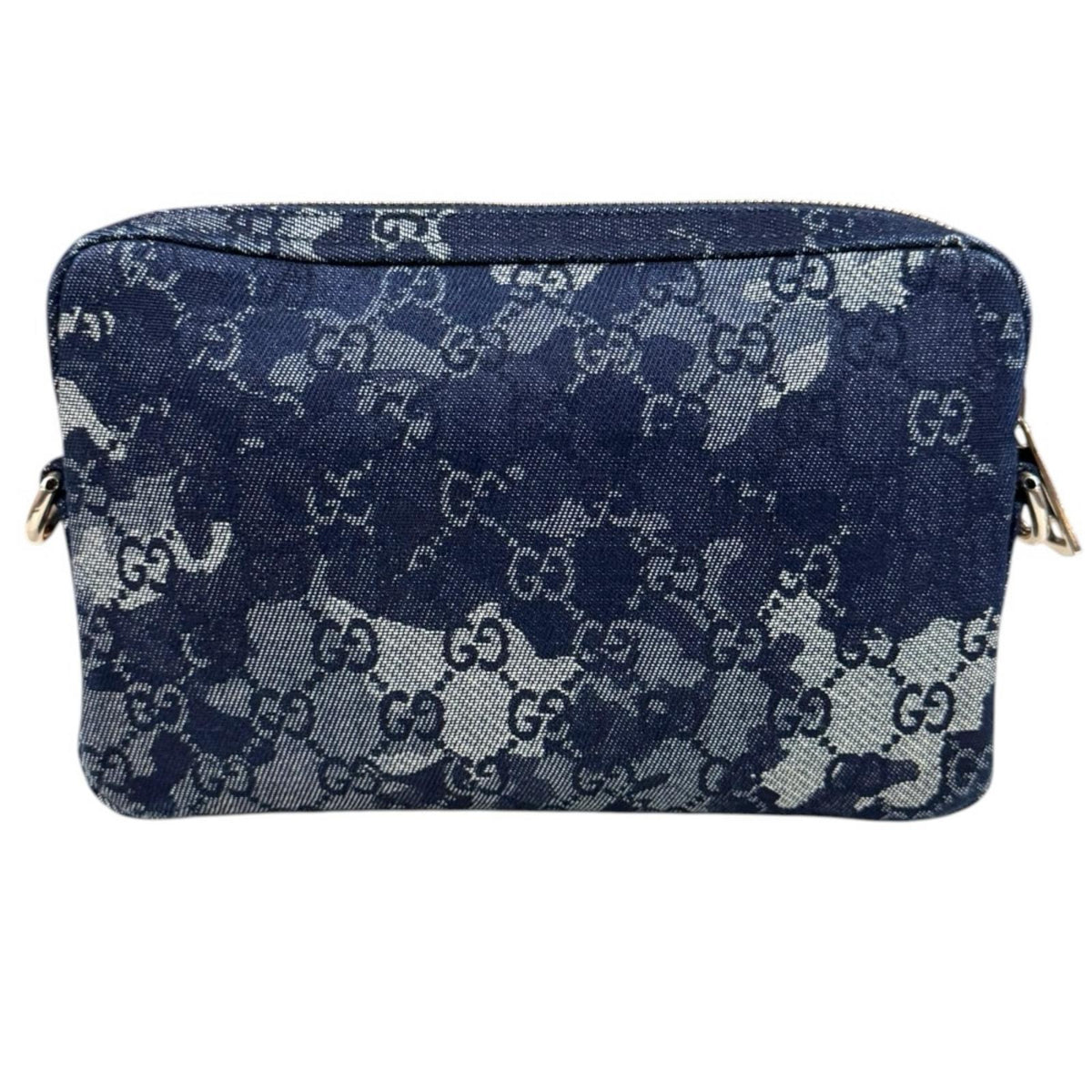 GUCCI グッチ GGデニム ショルダーバッグ デニム ネイビー レディース