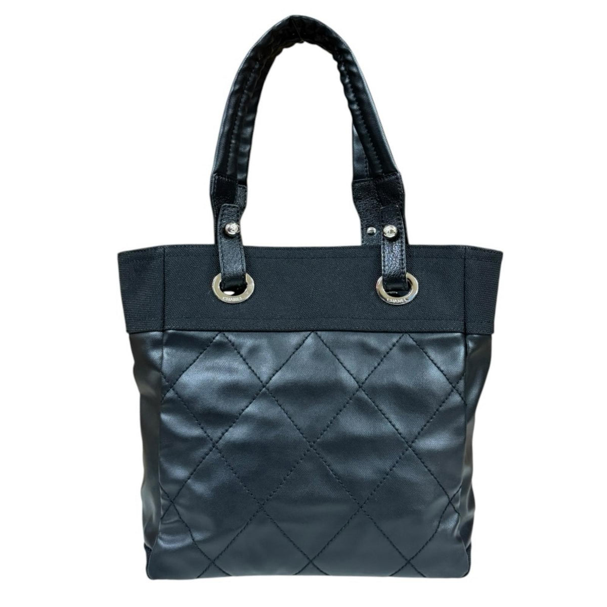 あyou2515 美品 シャネル パリビアリッツ トート PM CHANEL シャネル パリビアリッツPM トートバッグ PVCコーティング