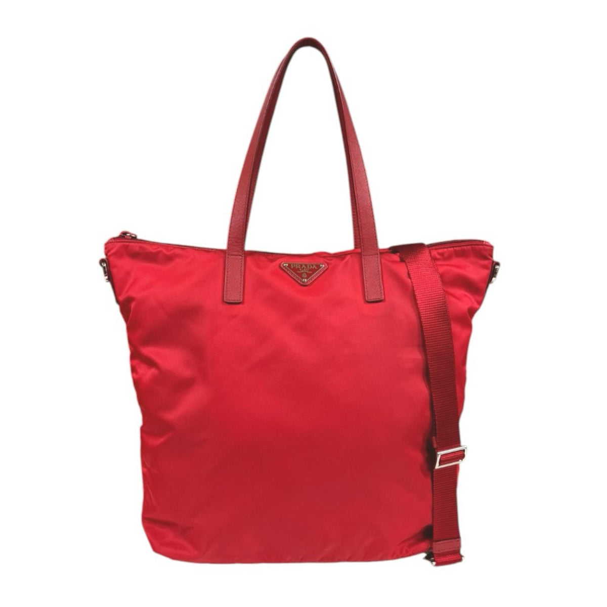 PRADA プラダ トートバッグ ナイロン レッド レディース 中古 – 【公式
