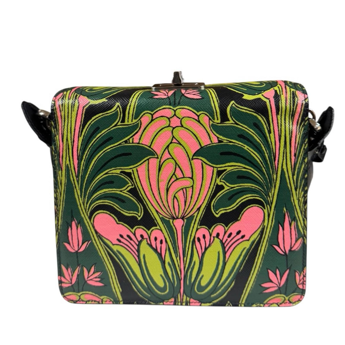 PRADA プラダ ショルダーバッグ レザー グリーン レディース 中古 
