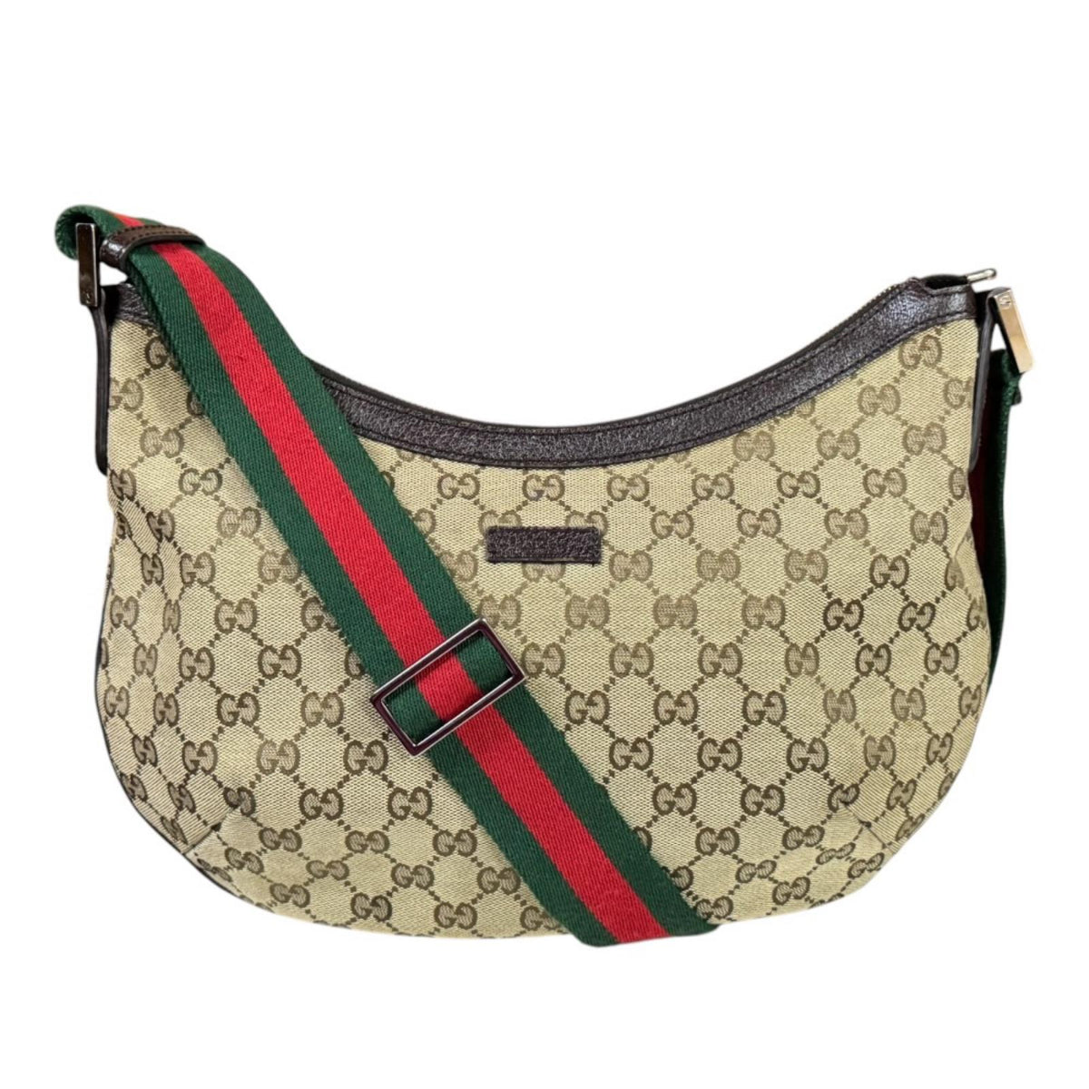 GUCCI グッチ シェリーライン ショルダーバッグ GGキャンバス ベージュ 