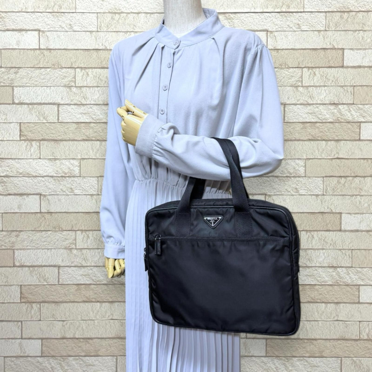 PRADA プラダ ビジネスバッグ ナイロン ブラック メンズ 中古 – 【公式