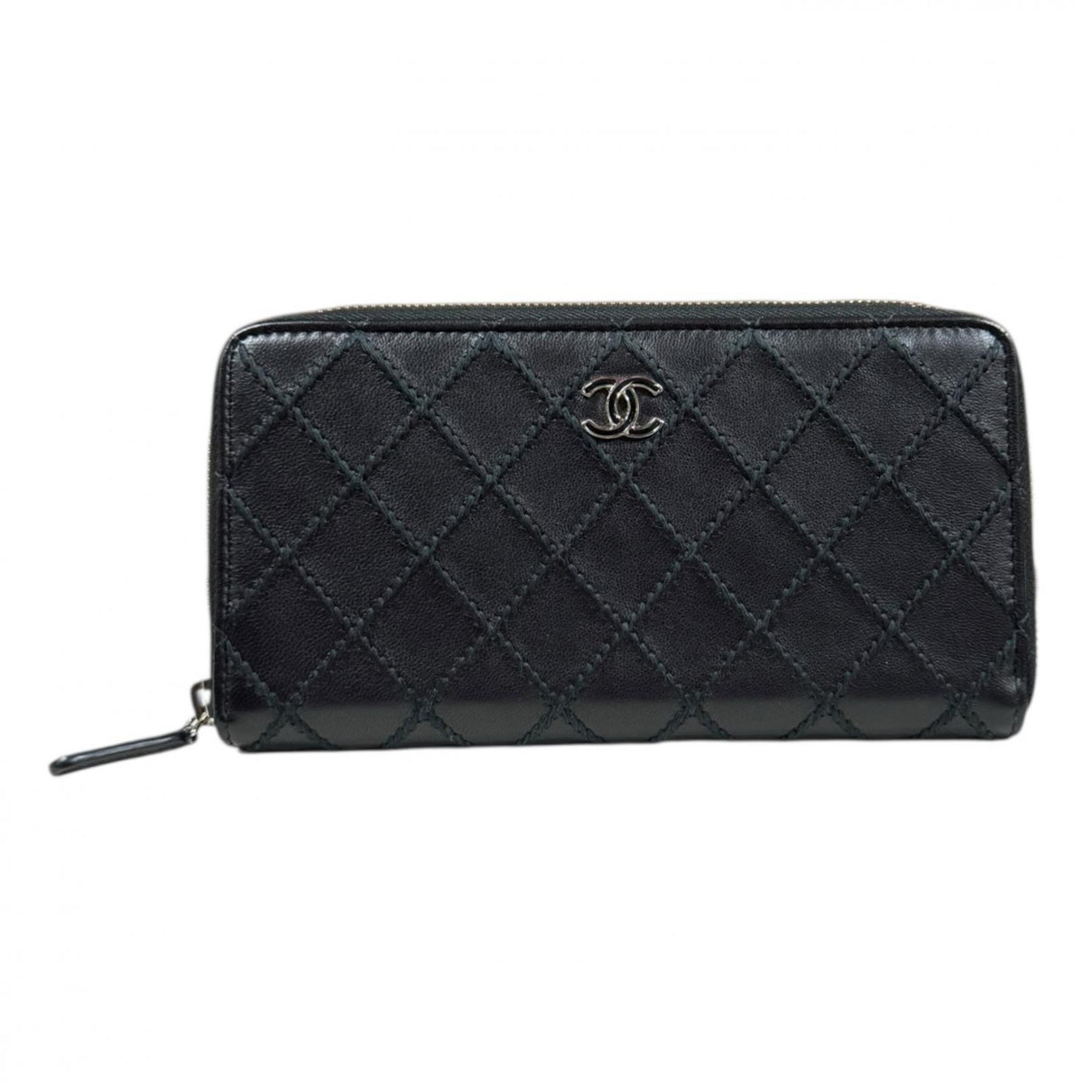 CHANEL シャネル ワイルドステッチ 長財布 新品未使用 極美品 シャネル/長財布/ワイルドステッチ/黒の買取実績【ブランディア】