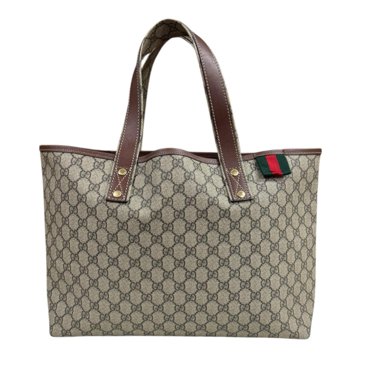 【美品】グッチ トートバッグ ベージュ キャンバス シェリーライン GG柄 GUCCI グッチ シェリー トートバッグ GGスプリームキャンバス ベージュ