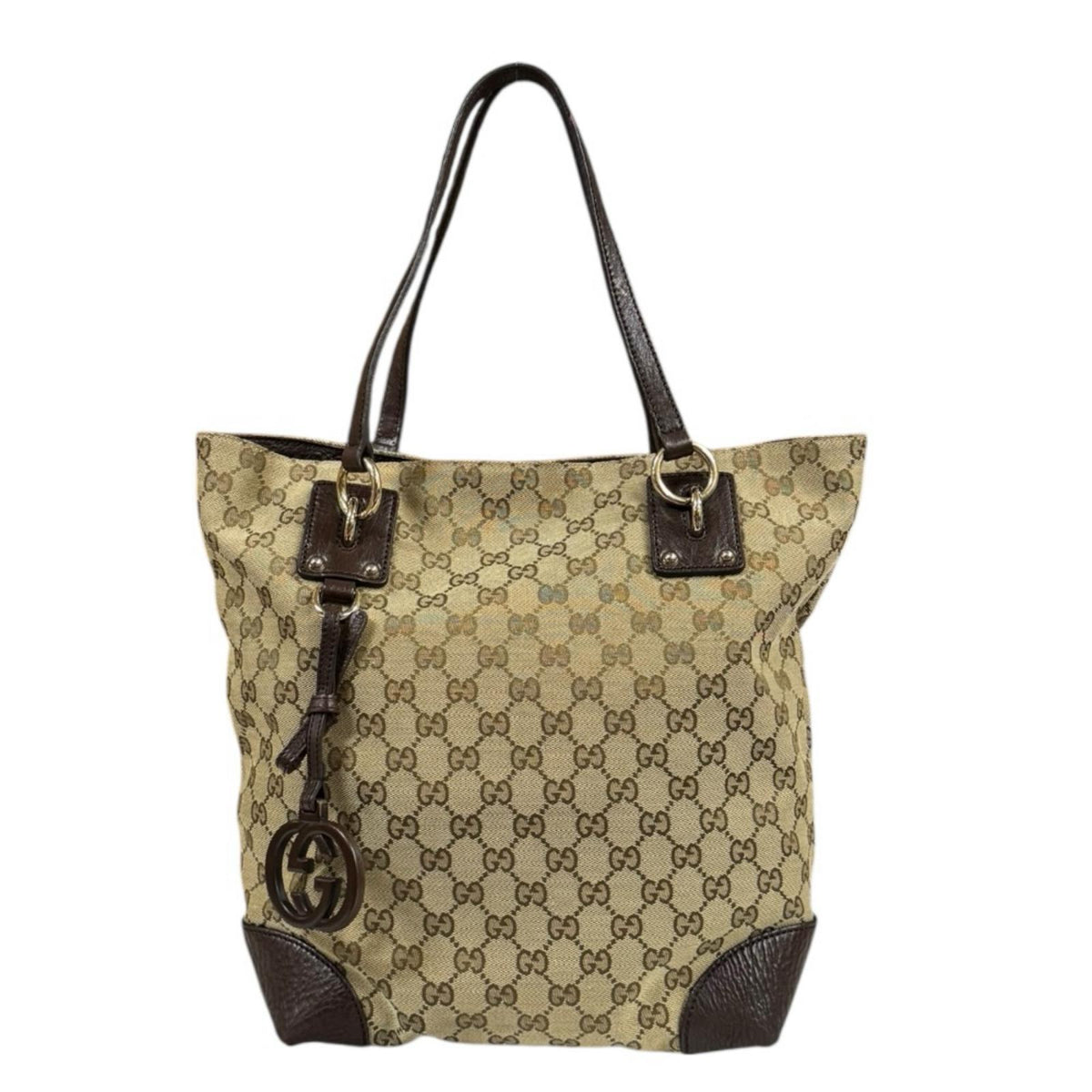 GUCCI グッチ GGキャンバス トートバッグ GGキャンバス ブラウン
