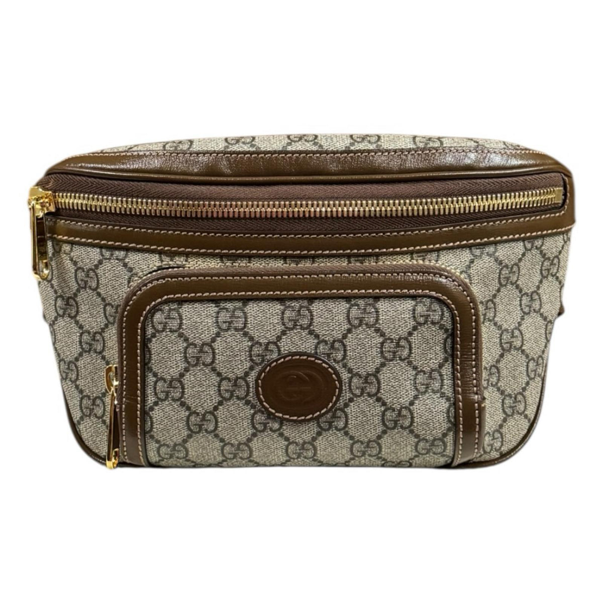 GUCCI グッチ GGラージベルトバッグ GGスプリーム ウエストバッグ GG