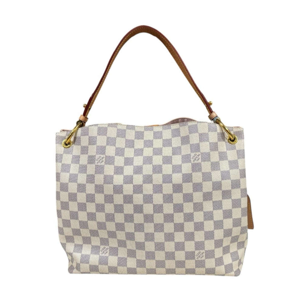 ルイヴィトン バッグ　ダミエ　白　紐取れ　ショルダーバッグ LOUIS VUITTON ルイヴィトン グレースフルPM ダミエアズール