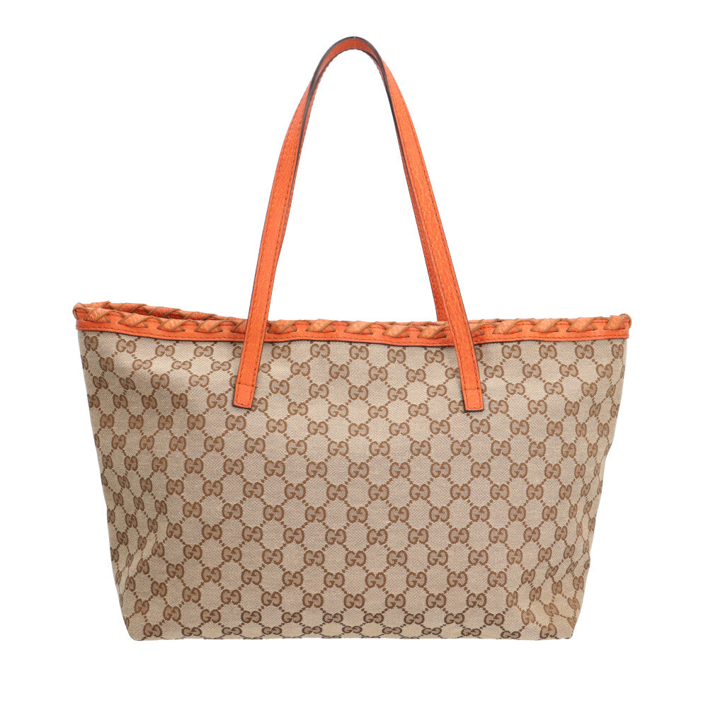 GUCCI グッチ バンブータッセル付き ミディアム トートバッグ GG 