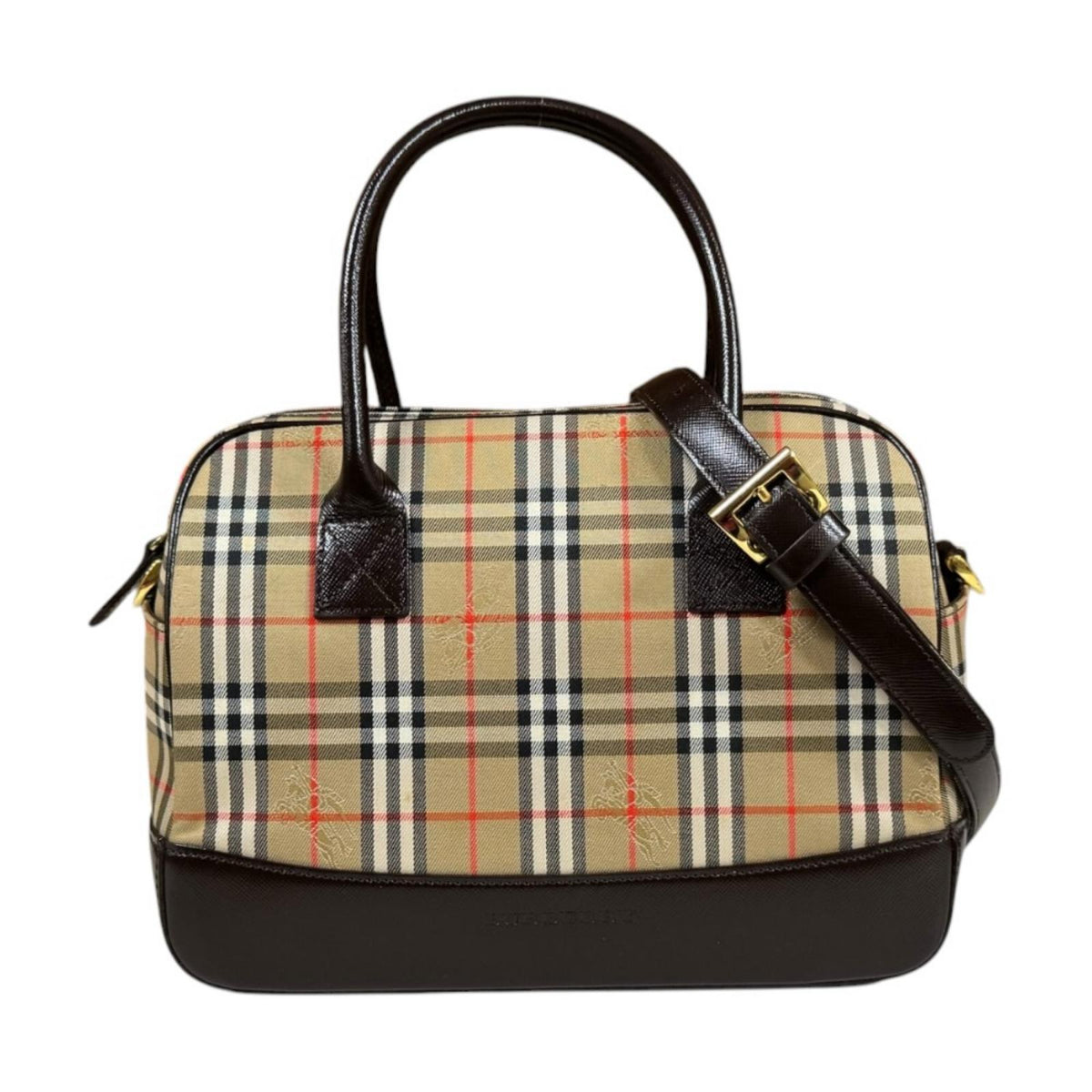 BURBERRY バーバリー ミニボストン ノバチェック / シャドーホース