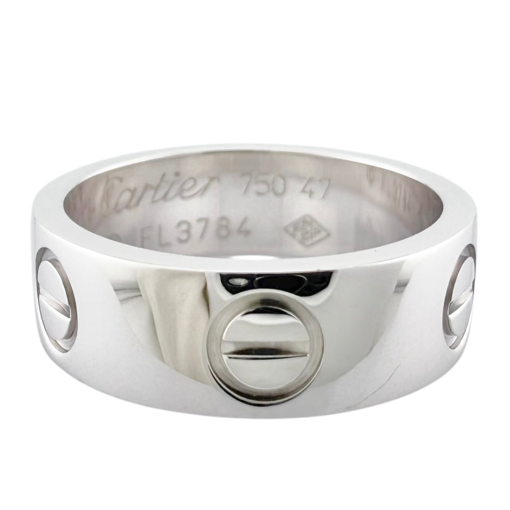 タイムセール中　Cartier ラブリング　K18WG ホワイトゴールド　7号 CARTIER カルティエ ラブ リング 指輪 7号 18金 K18ホワイトゴールド