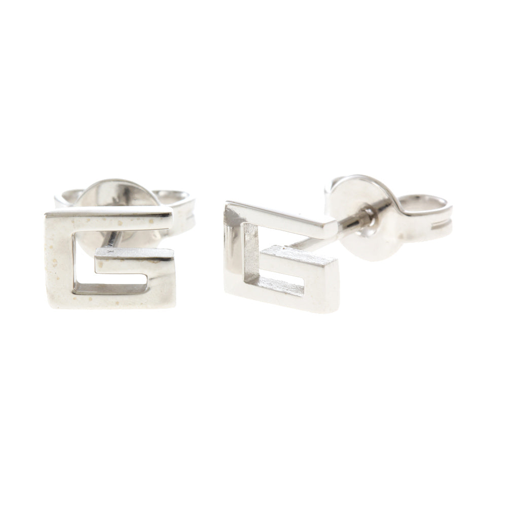 【希少・美品】GUCCI グッチ ピアス K18 (18金) Gロゴ 片耳用 グッチ GUCCI Gロゴ ピアス 18金 K18ホワイトゴールド レディース 中古