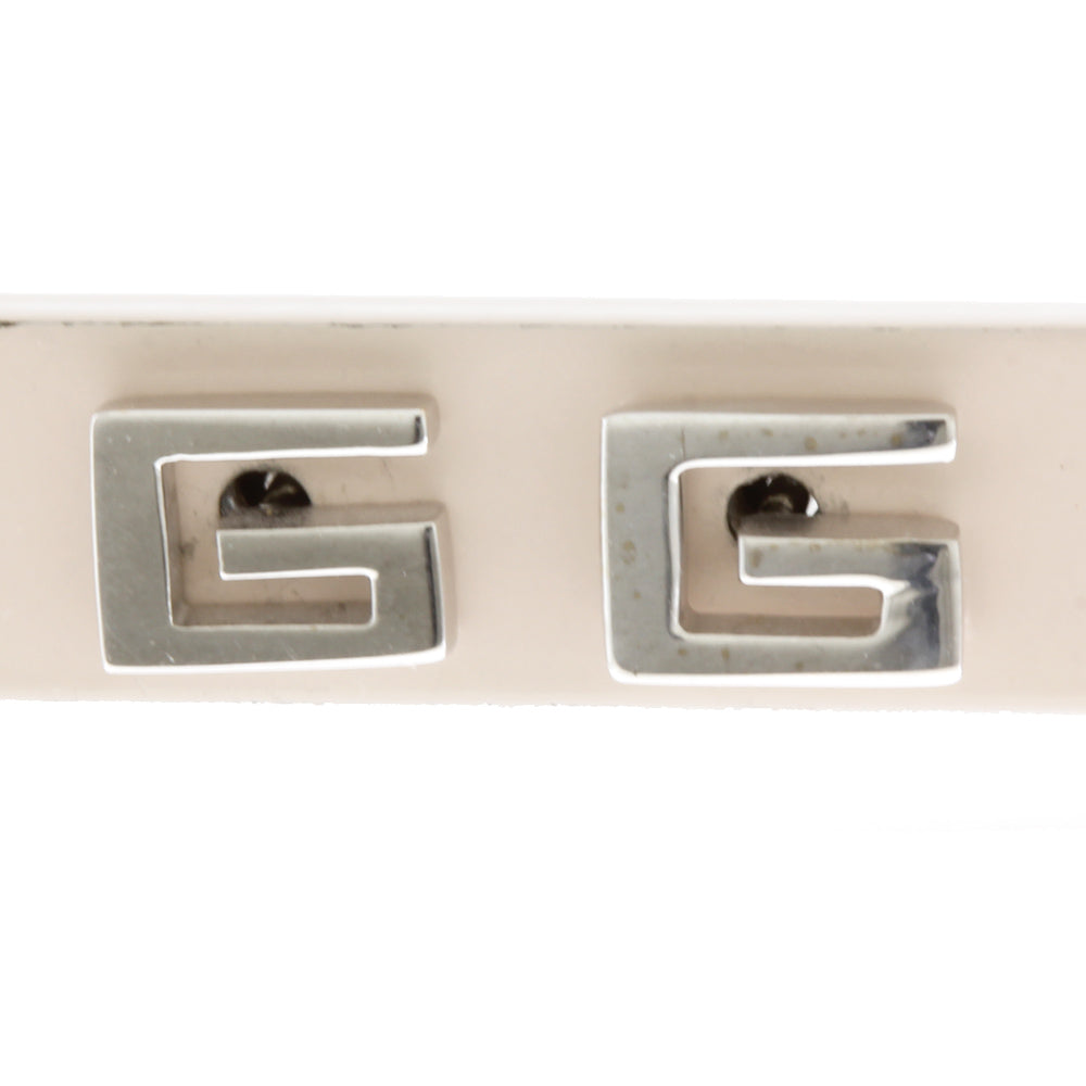 グッチ GUCCI Gロゴ ピアス 18金 K18ホワイトゴールド レディース 中古