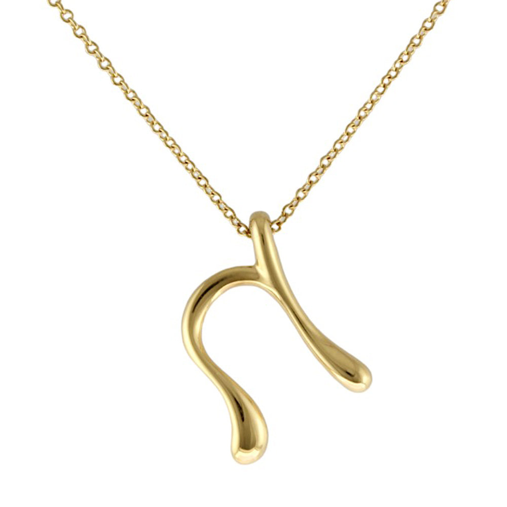 TIFFANY&Co. ティファニー イニシャル N ネックレス 18金 K18