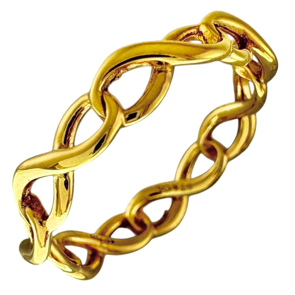 TIFFANY & CO. Tiffany Infinity Ring Ring 10 18 Gold K18 Yellow