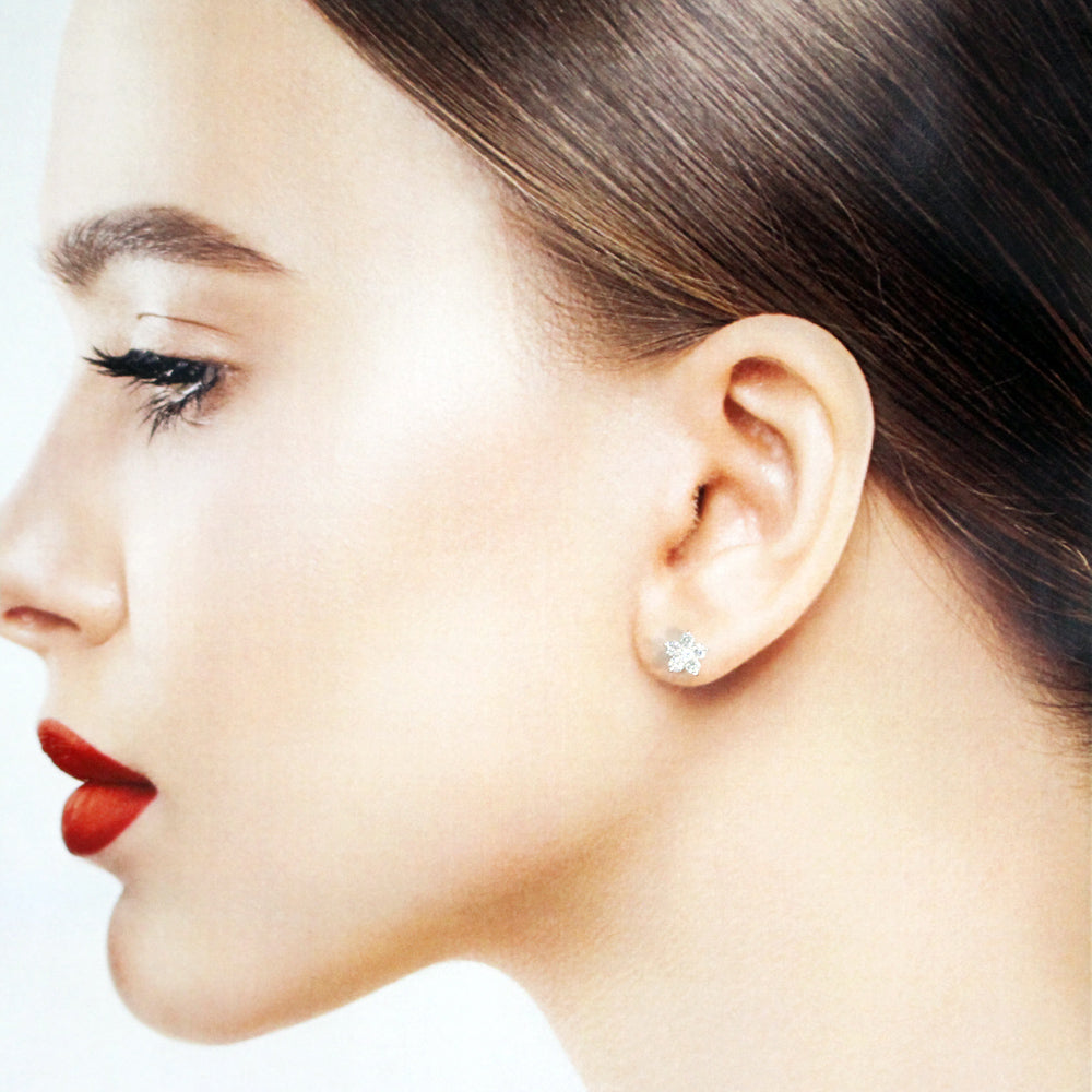 Ponte Vecchio ポンテヴェキオ ピアス 18金 K18ホワイトゴールド