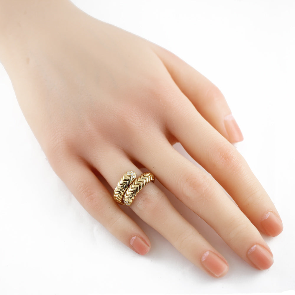 BVLGARI ブルガリ トゥボガス ダイヤモンド リング 指輪 9号 18金 K18