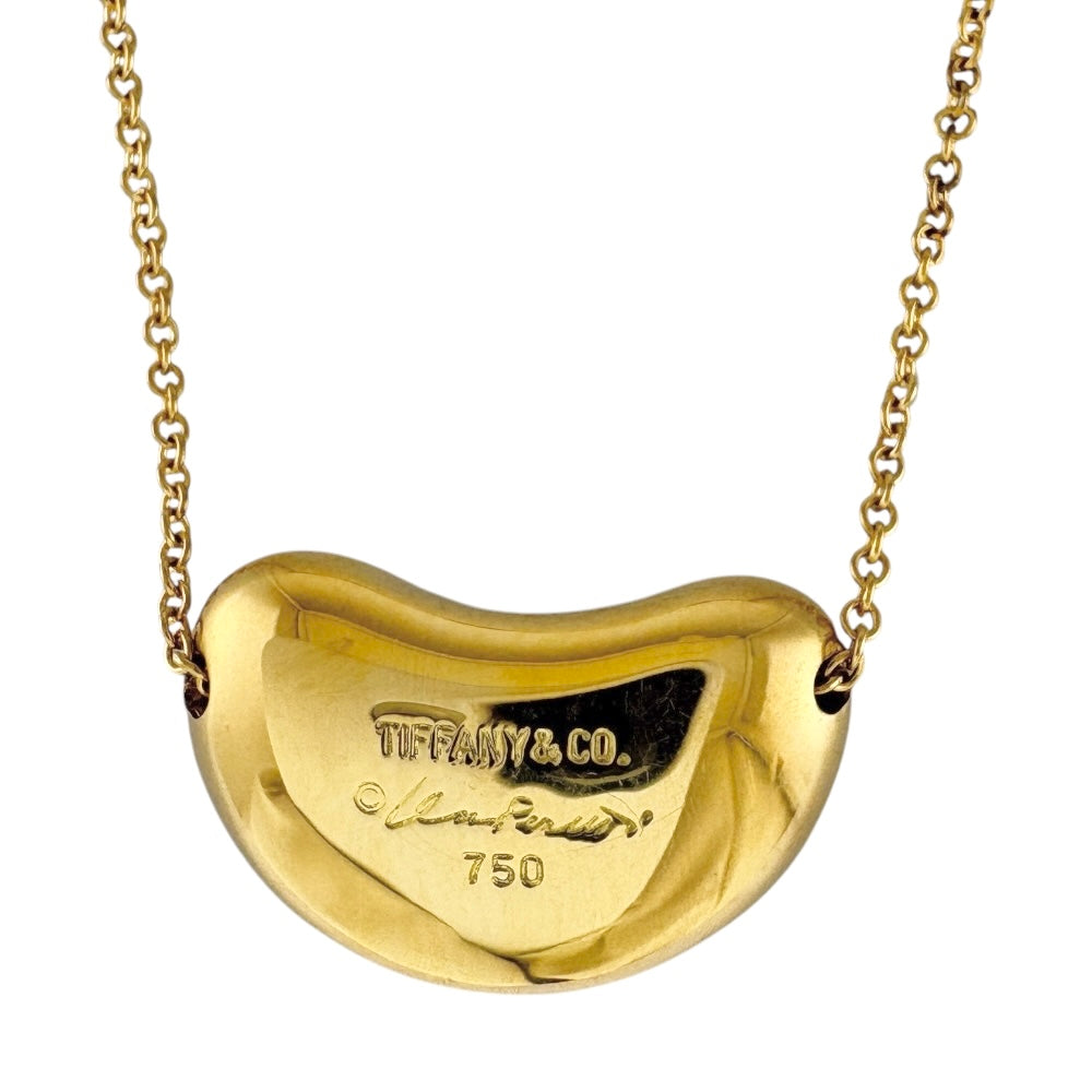 TIFFANY&Co. ティファニー ビーン ネックレス 18金 K18イエロー