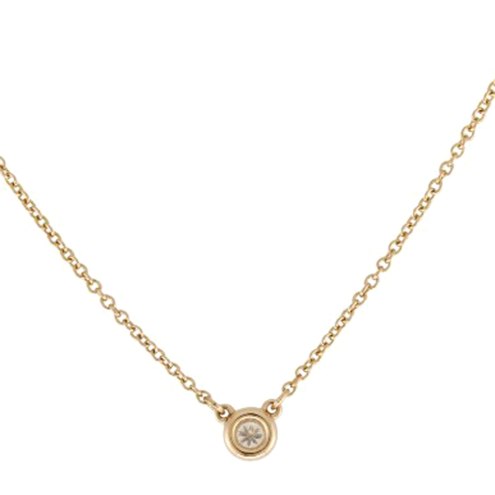 TIFFANY&Co. ティファニー バイザヤード 約0.07ct ネックレス 18金 K18