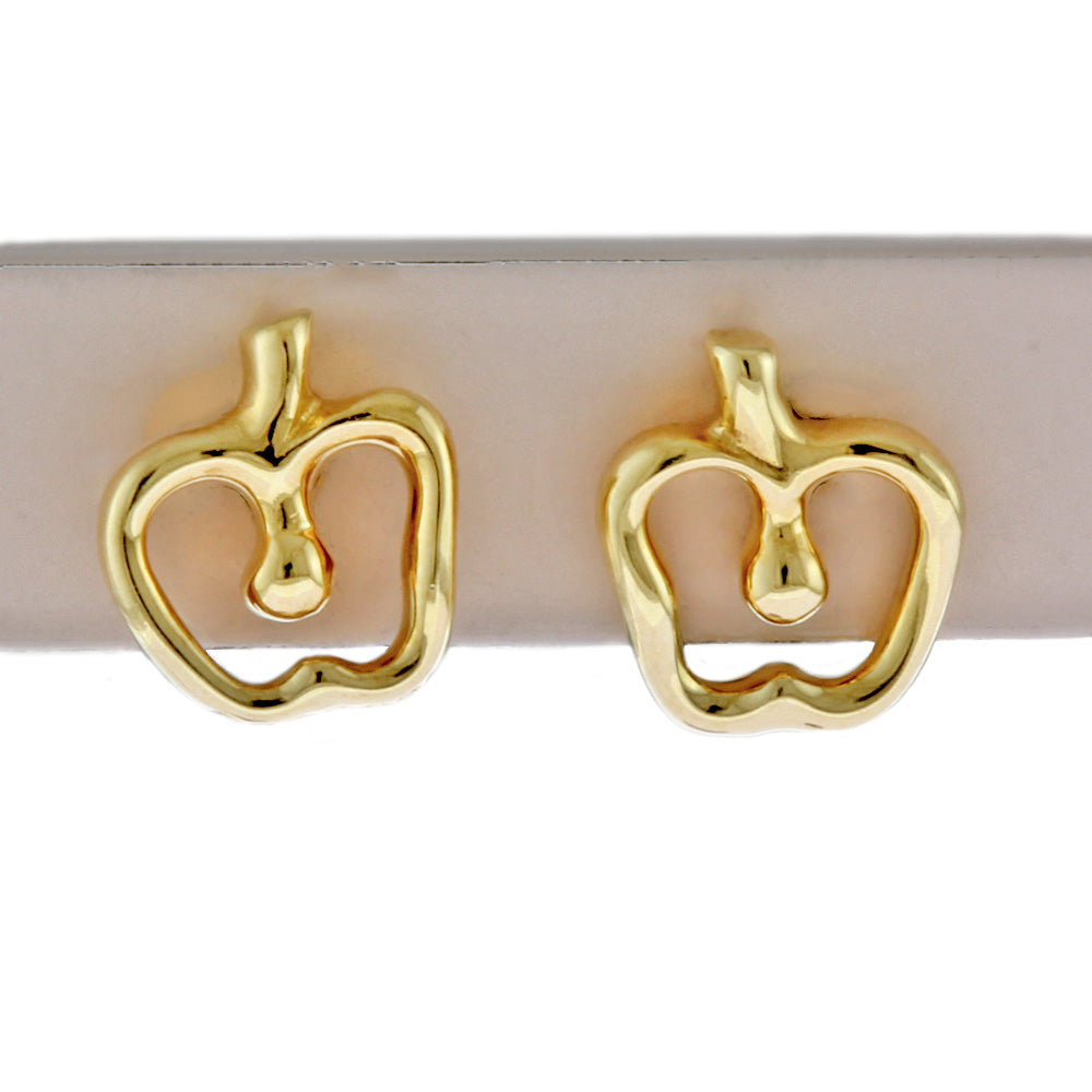 TIFFANY&Co. ティファニー アップル ピアス 18金 K18イエローゴールド