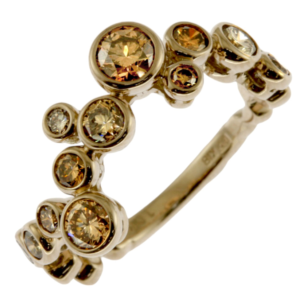 KASHIKEY カシケイ ベゼル リング 指輪 11号 18金 K18ゴールド