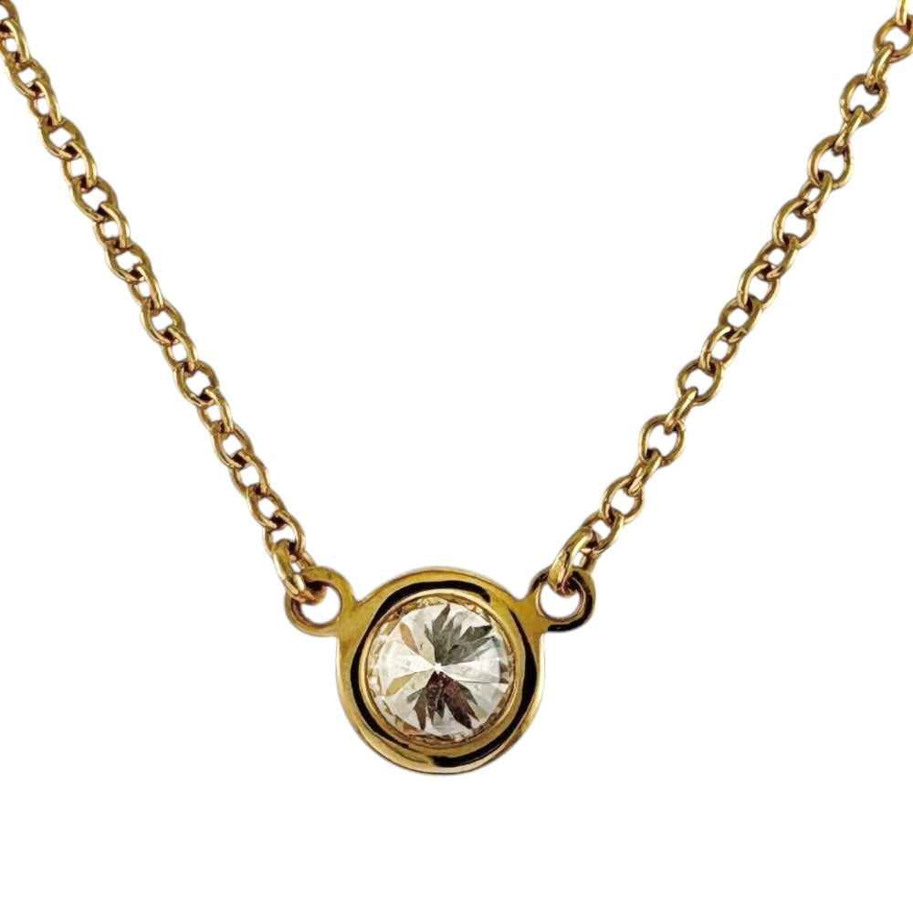 TIFFANY&Co. ティファニー バイザヤード 約0.17ct ネックレス 18金 K18